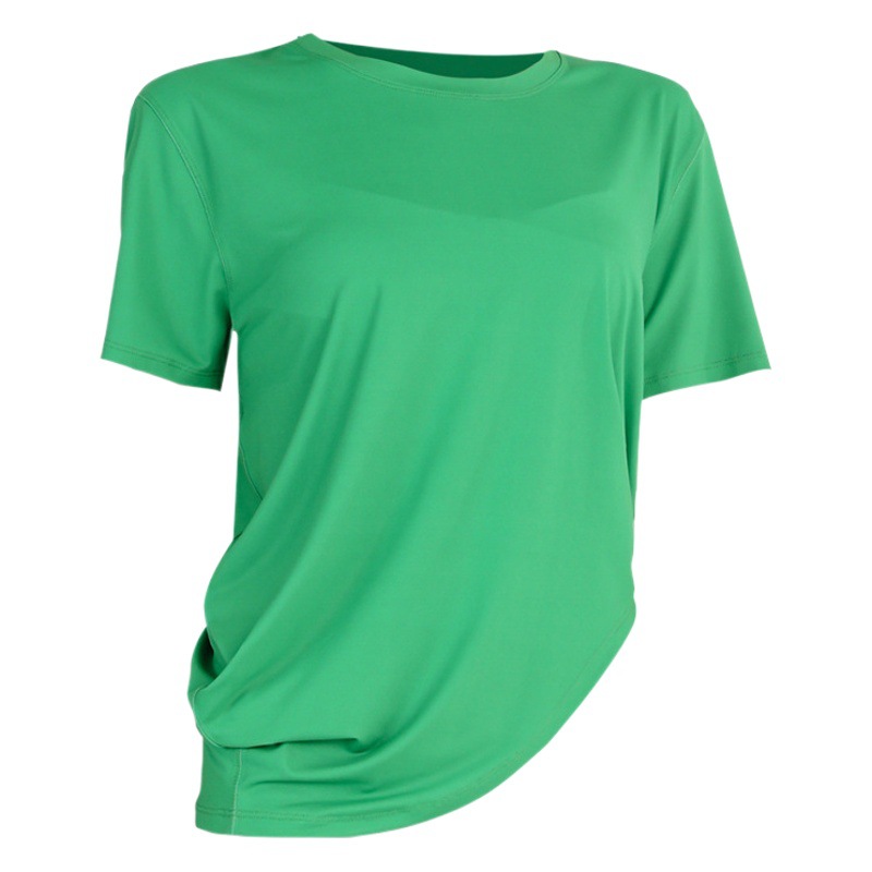 Big Sale Original Spring and Summer Sports Short-Sleeved Women's Loose Running Quick-Drying T-Shirt Fitness Cover-Up Half-Sleeved Yoga Top