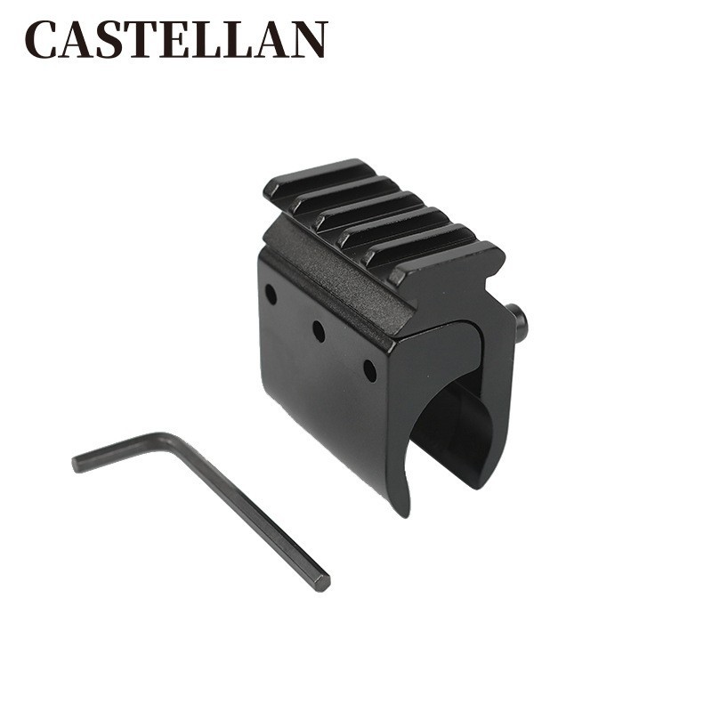 Picture of 17mm-27mm pipe clamp aluminum alloy flashlight clamp 21mm rail pipe clamp bracket