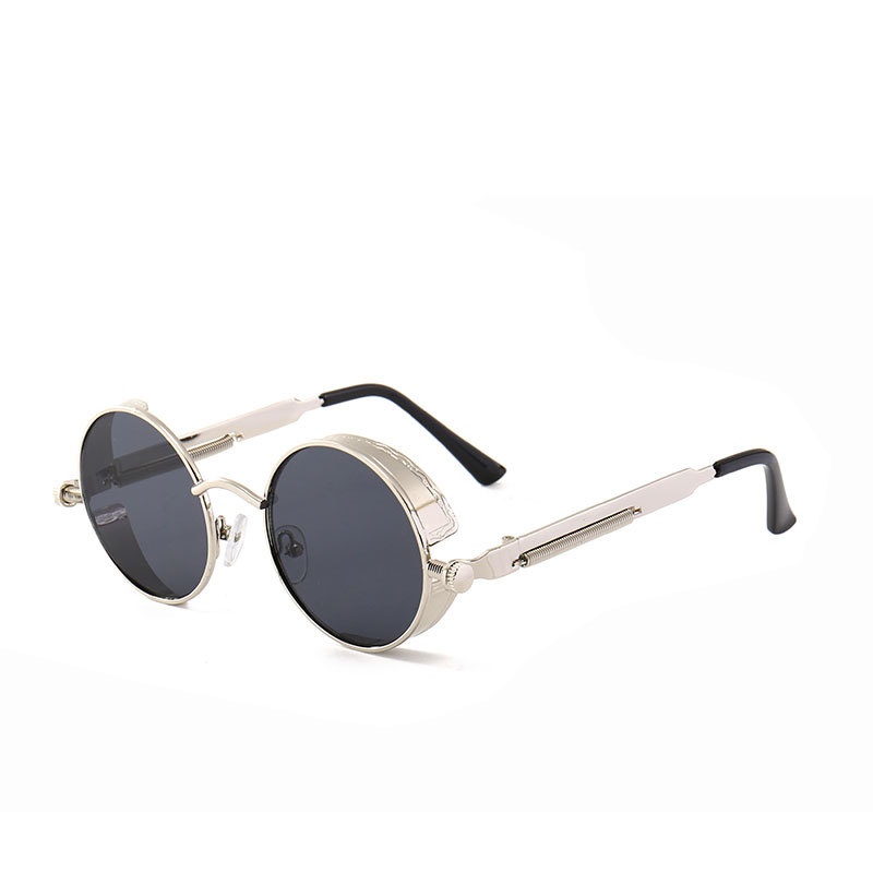 Picture of Steampunk Glasses New Fashion Round Sunglasses European and American Retro Glasses Trendyy Sunglasses for Men and Women