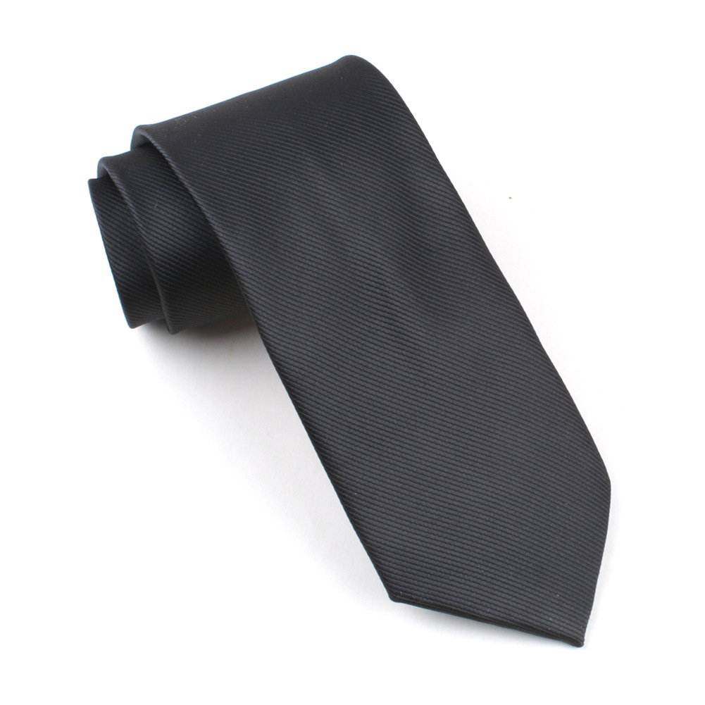 Picture of Men's tie cross-border polyester silk 8cm dress solid color fine thread jacquard collar pole spot wholesale one