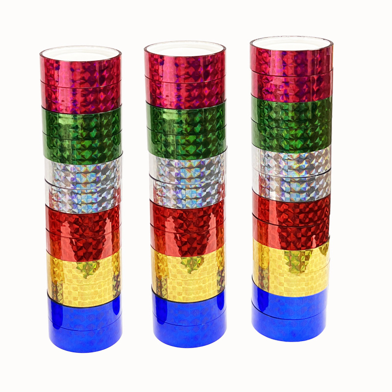 Golden tape color DIY handmade silver decorative student stationery small tape width 1.2cm Laser tape