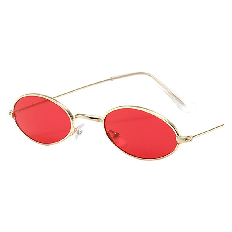 Trendy European and American metal small frame cross-border retro oval frame sunglasses fashion ocean foreign trade sunglasses