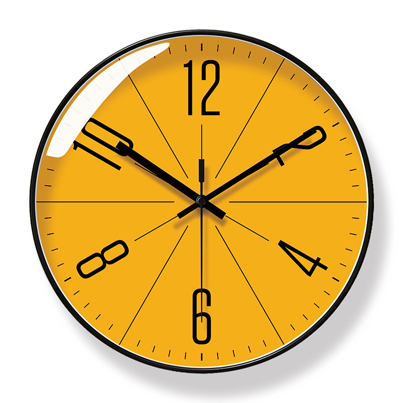 Yipula 6966 Simple Scandinavian Wall Clock Living Room Clock Fashion Creative Clock Silent Sweep Second Quartz Clock