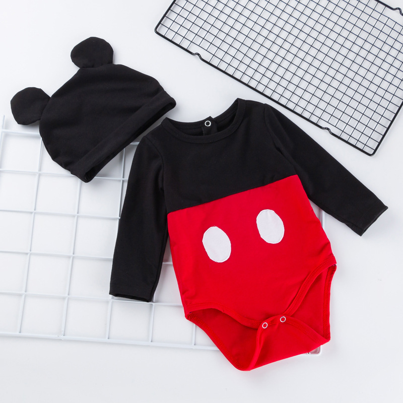 Picture of Baby Spring & Fall Long-Sleeved Harem Newborn Clothes Hat Set Male and Female Baby Fart Clothes Factory Direct Sale