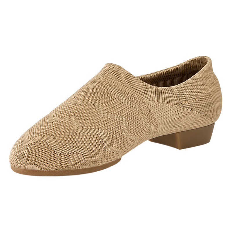 Dance shoes fly woven adult soft bottom belt with teacher shoes ballroom dance cheerleading body training shoes a generation of hair