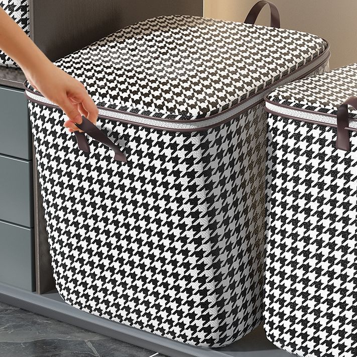 Picture of Houndstooth Storage Bag for Clothes and Quilts, Large Capacity Storage Bag, Moving Packing Bag, Storage Box, Moving Essential
