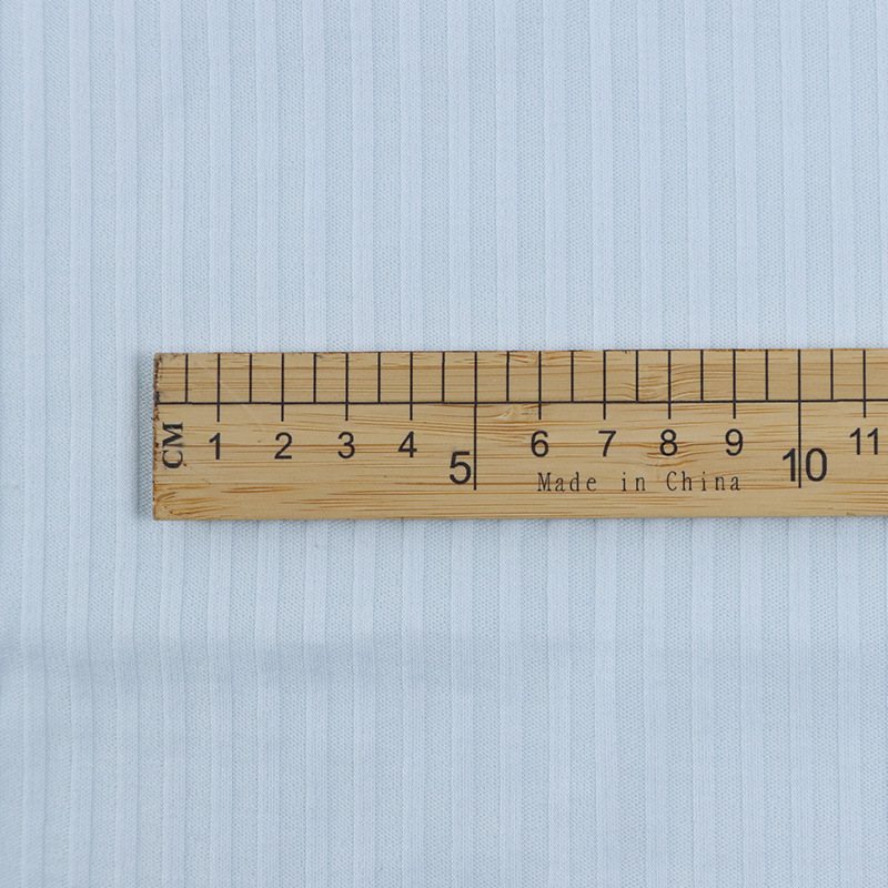 Picture of vertical strip cotton wool fabric cotton striped breathable short sleeve t-shirt spring and summer clothing fabric class a baby cotton fabric