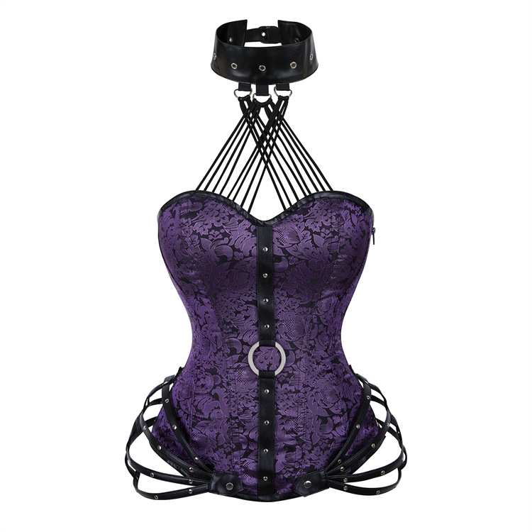 Picture of New Gothic Tube Top Halter 11 Steel Bone Side Zipper Tight Palace Shapewear Cross-Border E-Commerce Supply