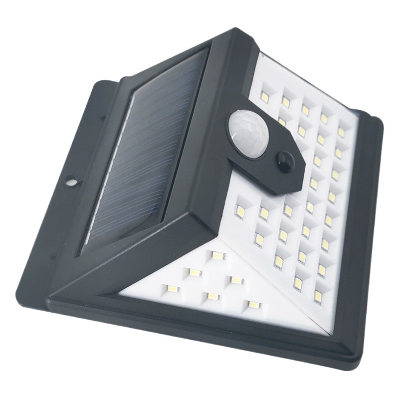 Solar Lamp Led Outdoor Courtyard Lamp Three-Sided Wall Lamp Household Street Lamp Luminous Human Body Sensor Garden Lighting
