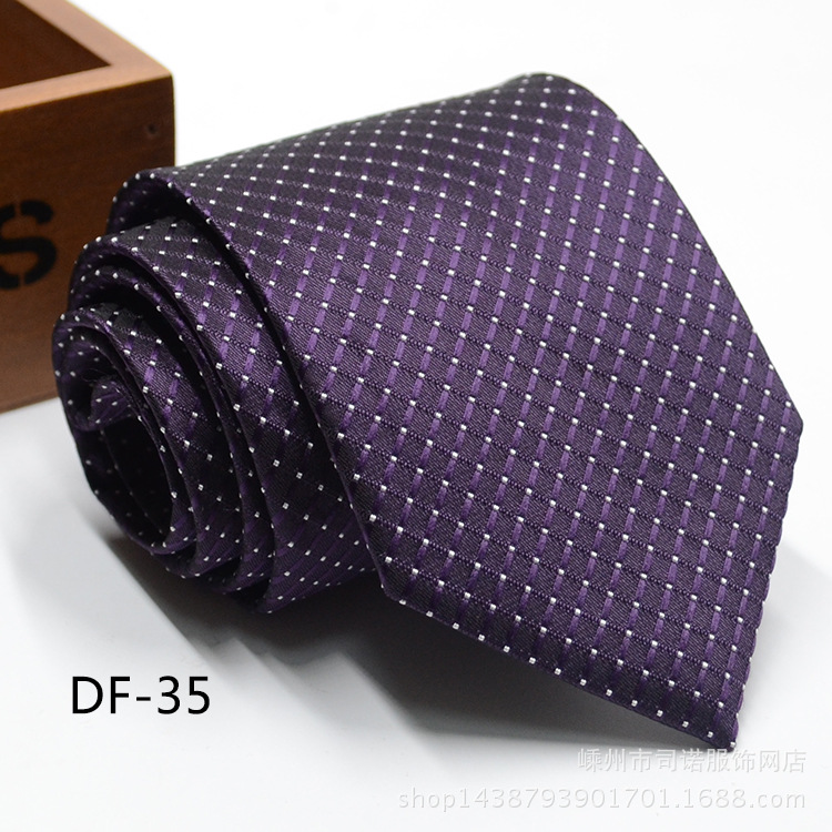 Picture of Tie business formal men's tie polyester yarn Arrow 8cm business tie