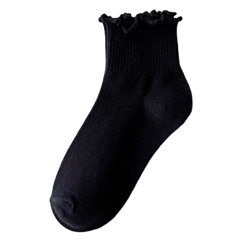 Japanese winter curling short socks cute socks women's fresh winter wooden ear women's socks student lo women's socks