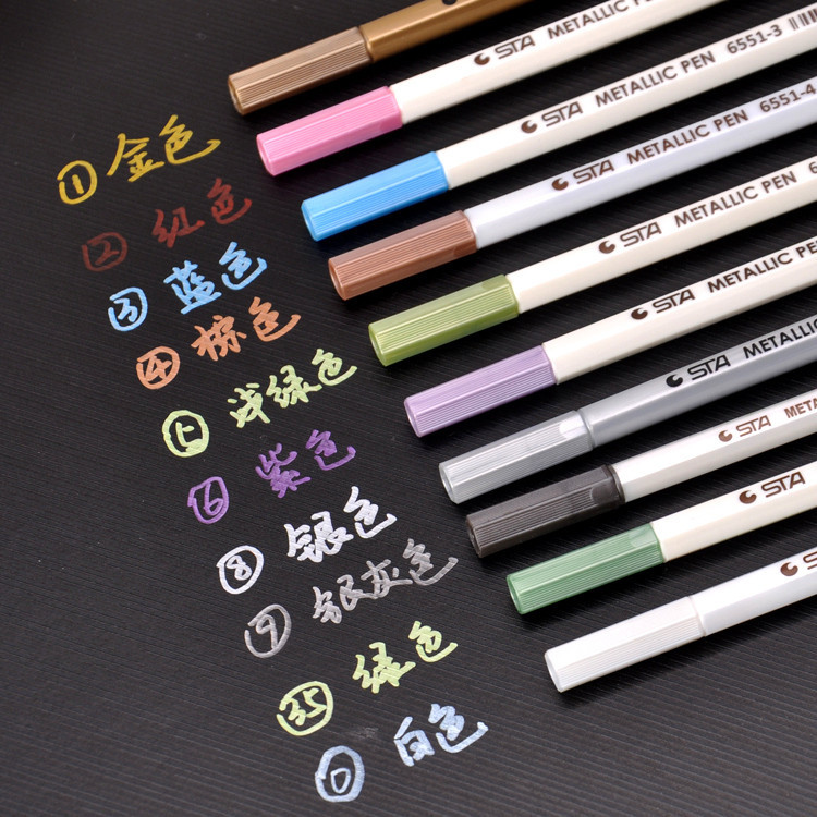Stasta 6551 cross-border supply metal pen paint pen metal color pen wholesale sales