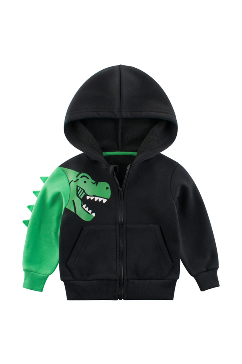Picture of 27kids Korean version of children's clothing wholesale children's clothing plus velvet boy coat hoodie baby clothing clothing a generation of hair