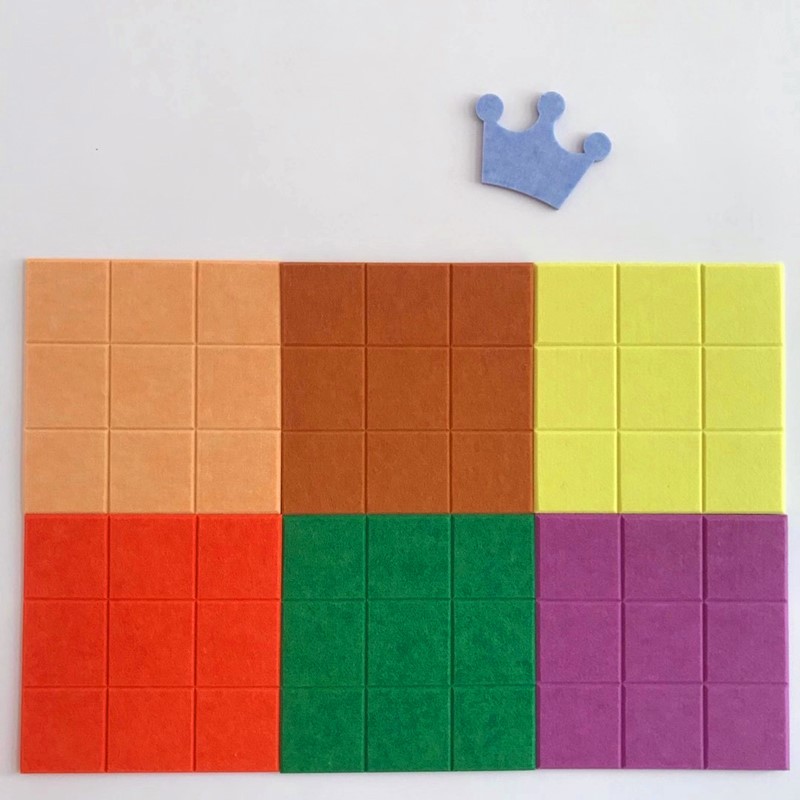 Spot supply felt Jiugongge wall stickers DIY background photo wall Nordic grid felt Jiugongge sound insulation board