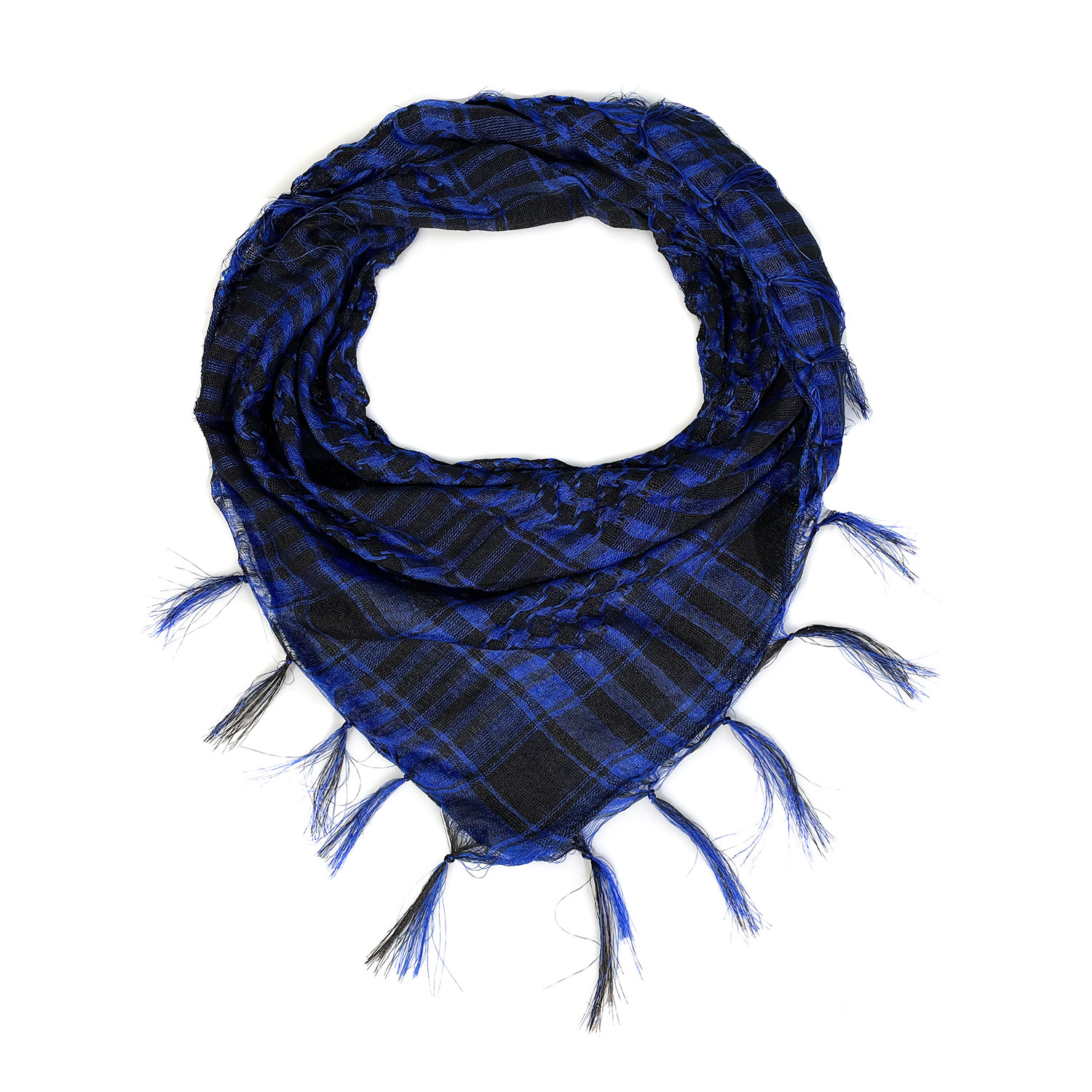 Picture of Net Silk Houndstooth Square Scarf Arabian Headscarf Outdoor Military Fan Tactical Export Tassel Desert Scarf Cross-border