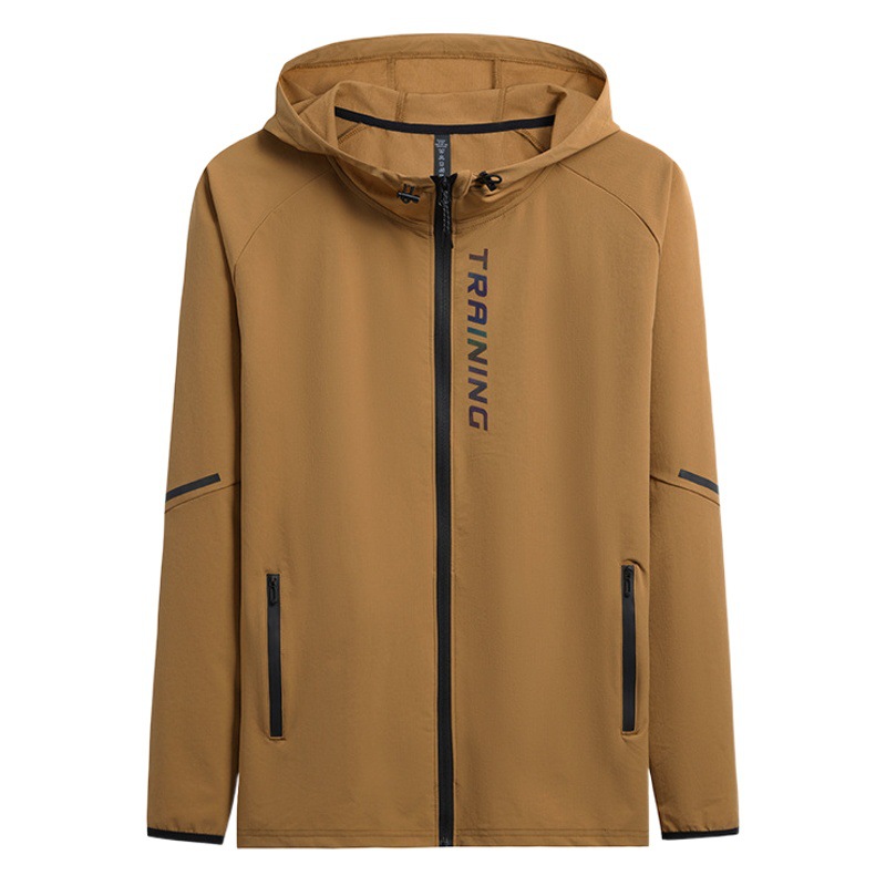 Sports coat 2022 autumn spring nylon stretch coat men's outdoor casual windbreaker windproof jacket LOGO