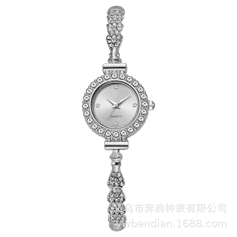Picture of New women's quartz watch rhinestone women's watch small dial slim bracelet free adjustment jewelry quartz watch in stock