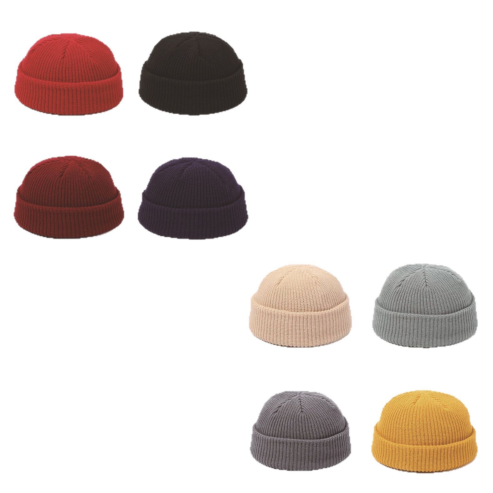 Picture of in stock Acrylic Double-Layer Hexagon Cut Anti-Edge Seamless Knitted Hat Pearl Melon Skin Knitted Hat Deshengyuan Clothing