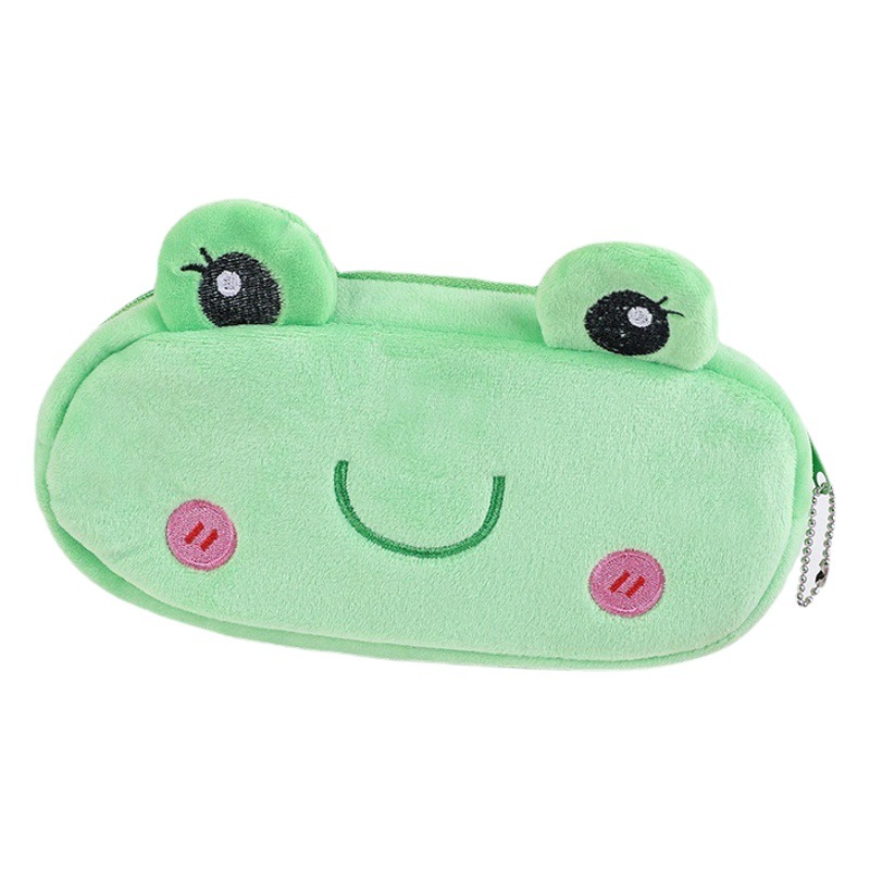 Cartoon plush children's pencil bag animal children Primary School student stationery bag creative gift stationery box wholesale