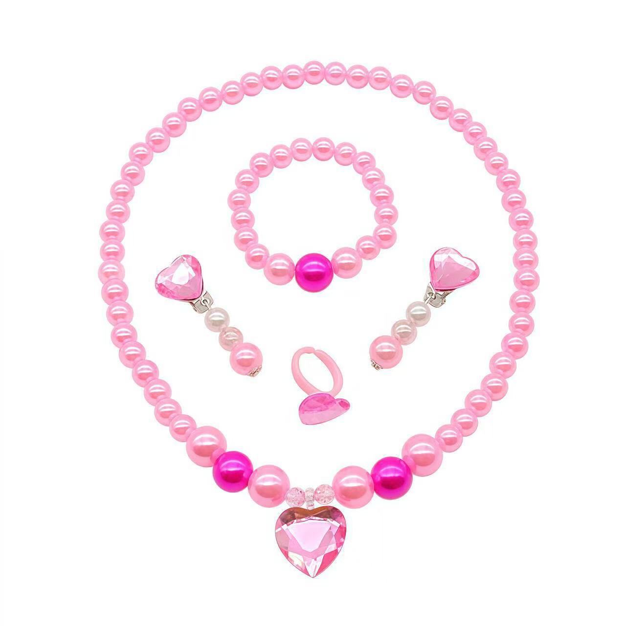 Picture of Amazon New Kidsren's Necklace Unicorn Bead Set DIY Kidsren's Jewelry Girls Ring Necklace Wholesale