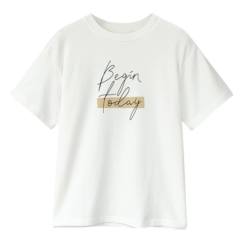 Short-Sleeved T-Shirt for Women 2025 Summer New Style Fashionable Printed Round Neck Top Loose Half-Sleeved T-Shirt Bottoming Shirt
