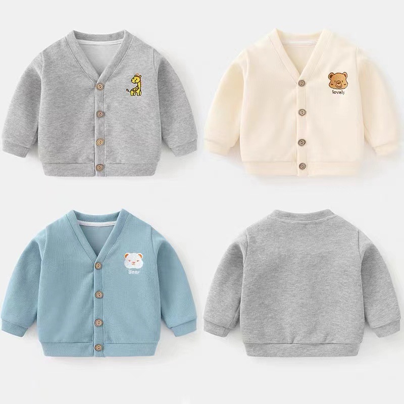 Picture of Baby Coat Spring and Autumn Girls' Western Style Spring and Autumn Clothes Baby Top Korean Knitted Clothes Baby Coat