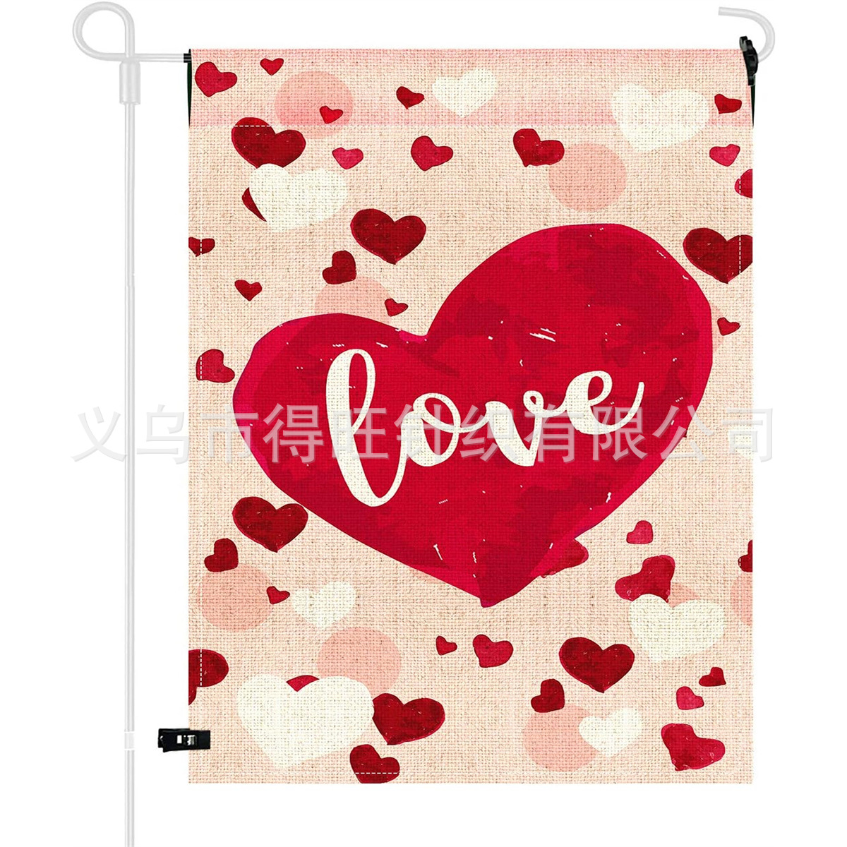 Picture of 2024 Foreign Trade Amazon New Valentine's Day Garden Flag Festival Flag Double-sided Flag Love Car Garden Flag