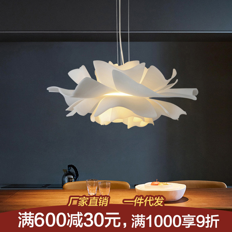 Bedroom lamp flower chandelier simple modern creative living room dining room designer warm romantic princess room lighting
