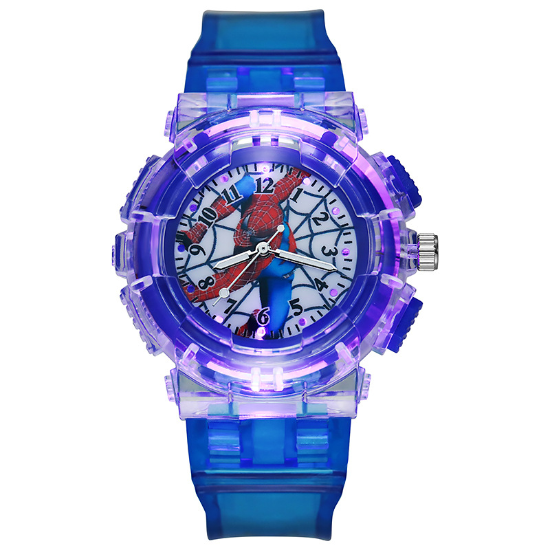 Picture of Cross-Border New Spider-Man Watch Luminous Plastic Cartoon Watch Boy Boy Quartz Watch Wholesale in Stock