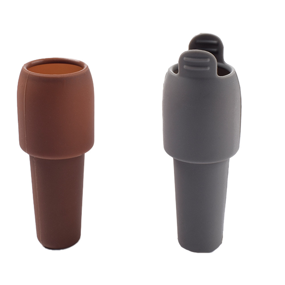 Picture of Universal Handles Wine Cork Soft Silicone Wine Cork Champagne Cork Double Sealing Anti-shedding Bottle Cork Wine Sealer