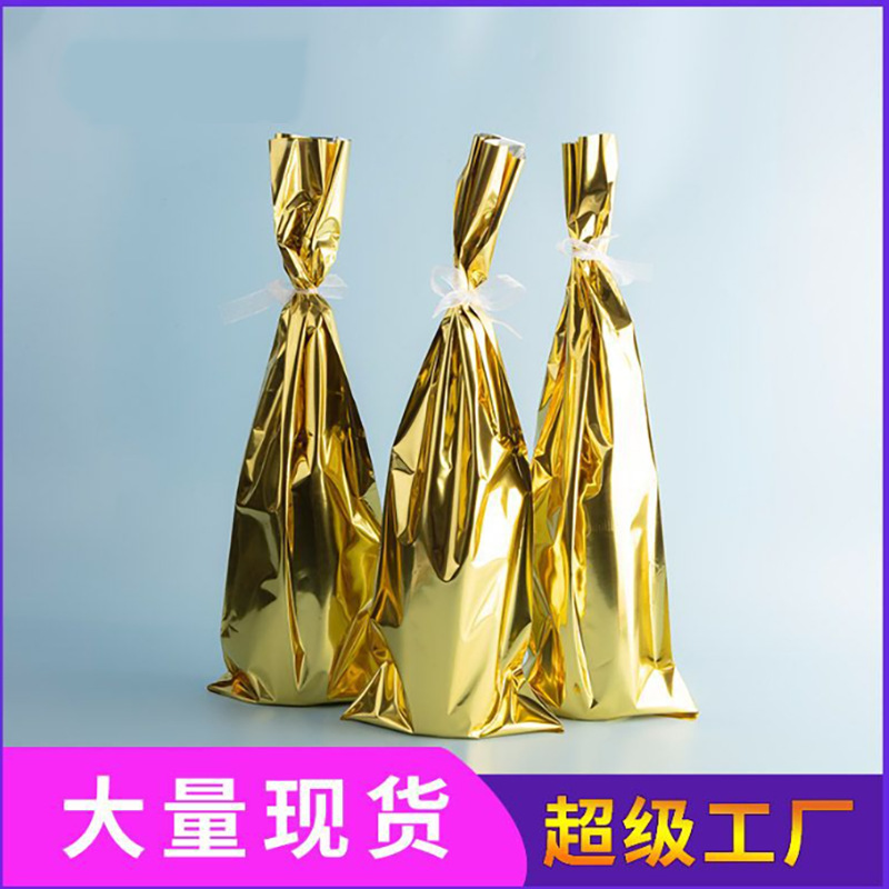Red Wine Packaging Bag, Gift Jewelry Plastic Bag, Aluminum-Plated Flat Bag, Wedding Christmas Gift Bag, Red Wine Special Bag