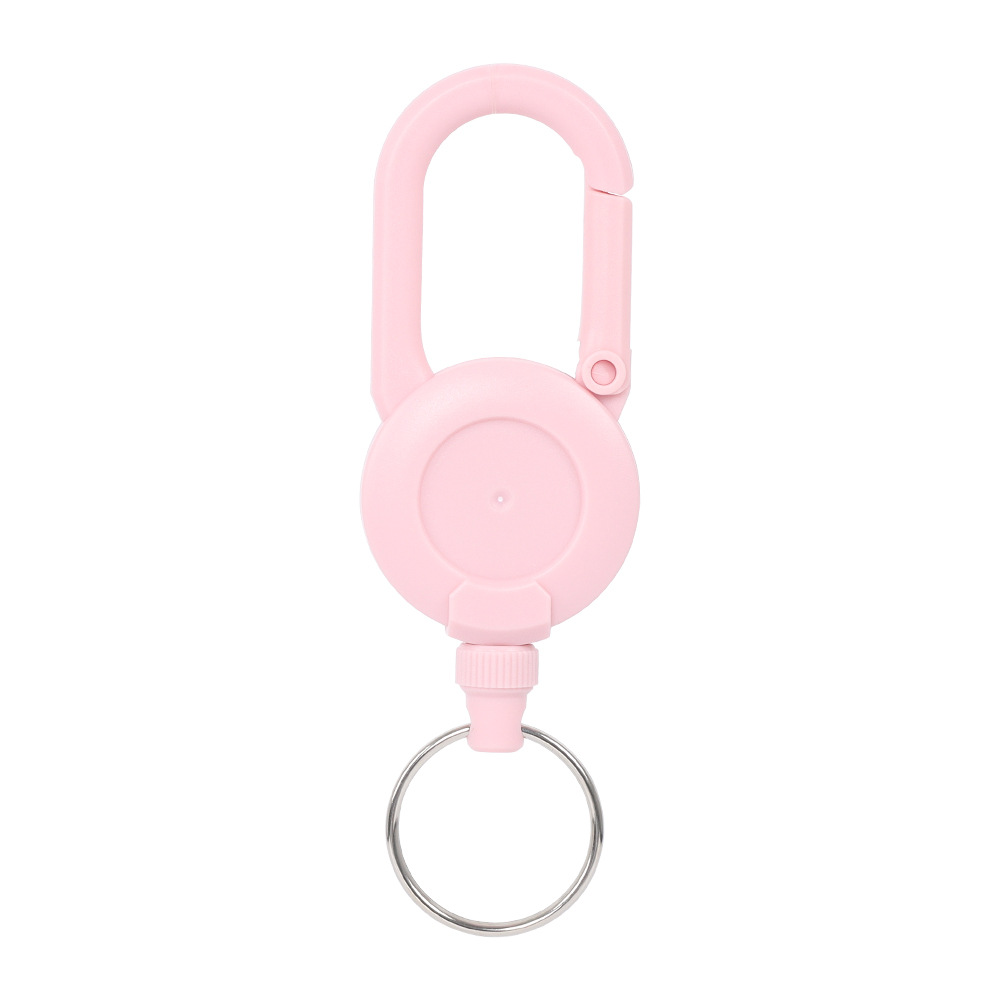 Picture of Retractable key chain elastic pull rope easy pull buckle anti-loss extension cord high rebound easy pull key chain