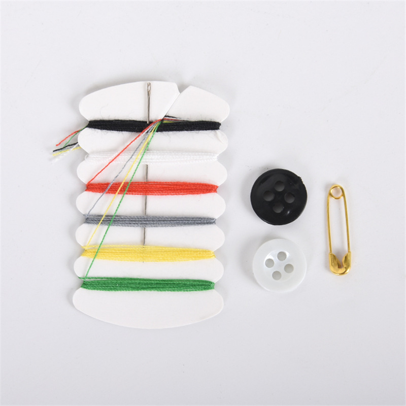 Picture of Household sewing kit disposable six-thread ordinary buckle sewing kit travel hotel hand stitching storage bag color sewing box