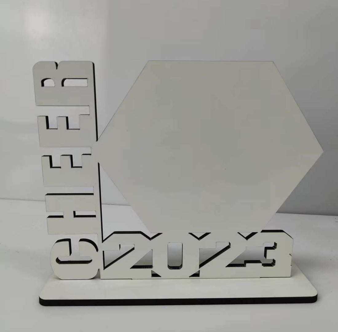 Picture of Father's Day New phase plate saw blade wrench sublimation wood print personality pattern MDF table