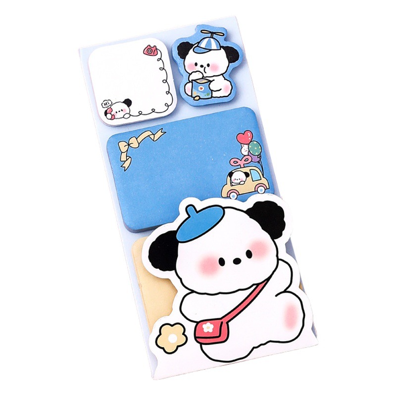 Picture of High-Looking Cartoon Animal Combination Sticky Notes Cute Special-Shaped Message Note Paper Student Sticky N Times Sticky Notes
