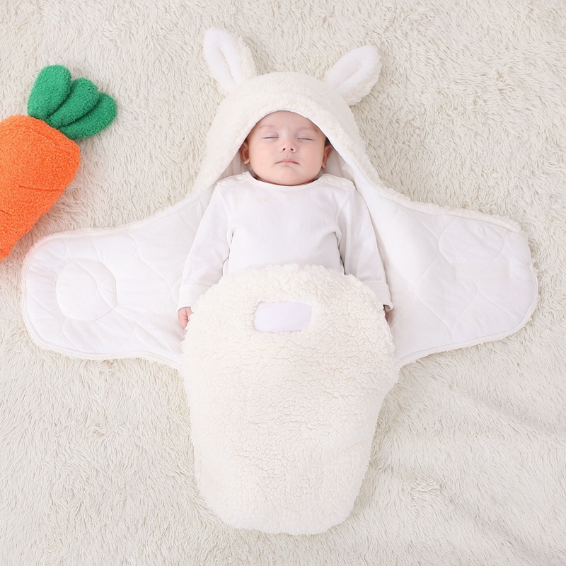 Picture of Coated Baby Newborn Baby Sleeping Bag Anti-Scare Swaddling Baby Supplies for Newborn Baby in Autumn and Winter