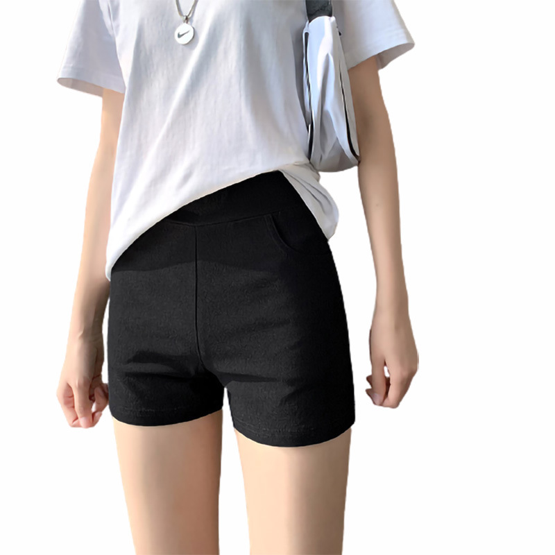 Picture of Bottoming Shorts Women's Summer Pants Outer Wear Not Curling High Waist Black and White Thin Inner Safety Hot Pants Women's Wholesale Foreign Trade
