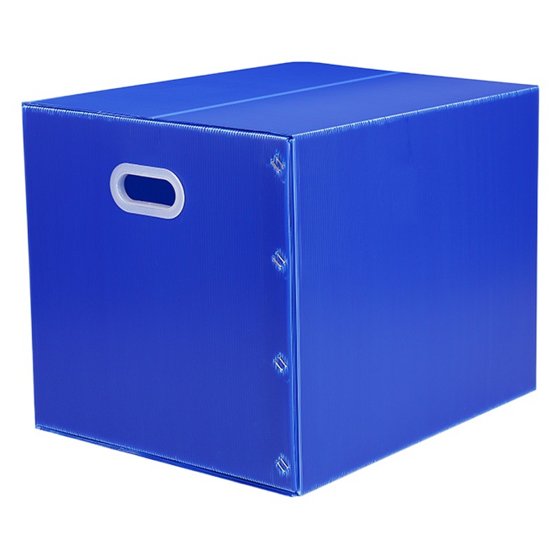 Large capacity waterproof plastic moving box storage box student folding finishing hollow board plastic turnover box wholesale