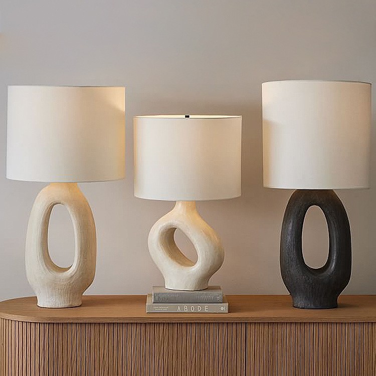 Nordic Simple Retro Wabi-Sabi Style Table Lamp Living Room Bedroom Bedside Table Study Creative Warm and Romantic Decorative Table Lamp
