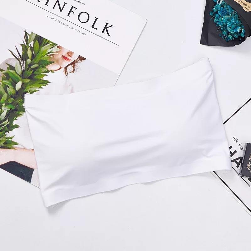 Picture of Cross-border strapless strapless strapless strapless strapless strapless seamless Ice Silk wrap chest breathable anti-running light-breasted non-rimless underwear for women