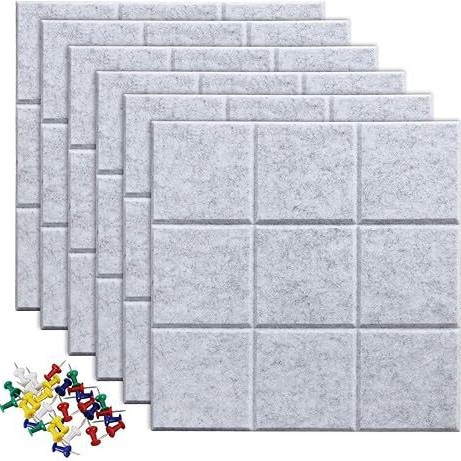 Manufacturer polyester fiber acoustic panel works display message board indoor soundproof felt board photo wall background decoration