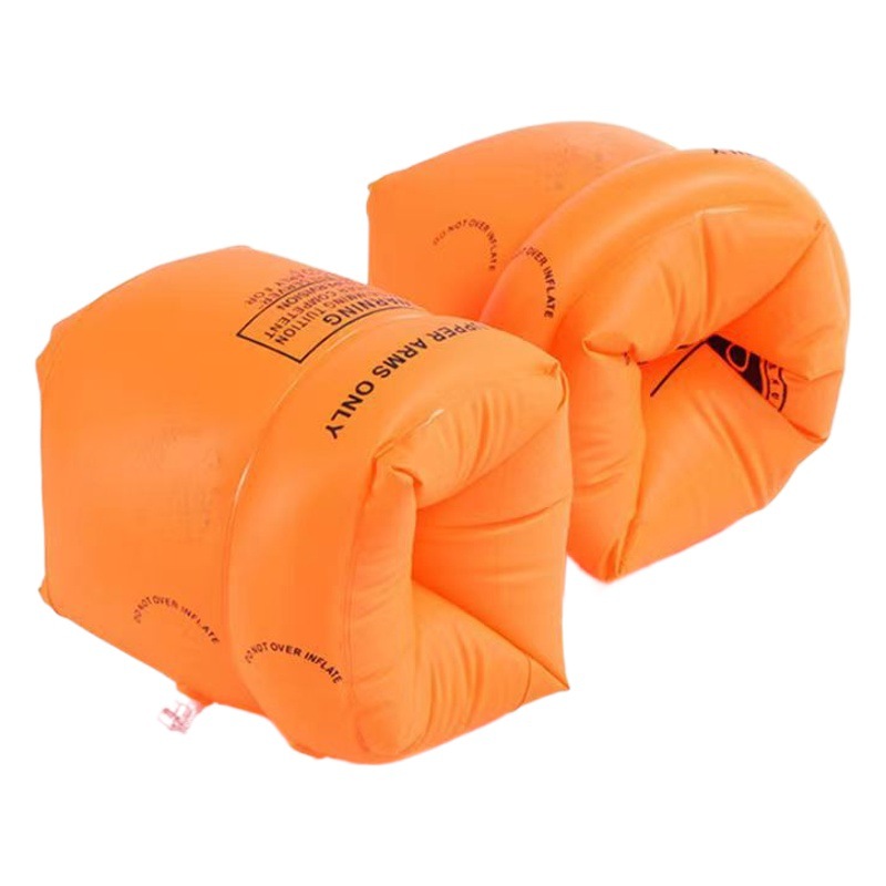 Factory wholesale thickened inflatable floating sleeves adult double airbag safety swimming arm ring infant floating ring double layer