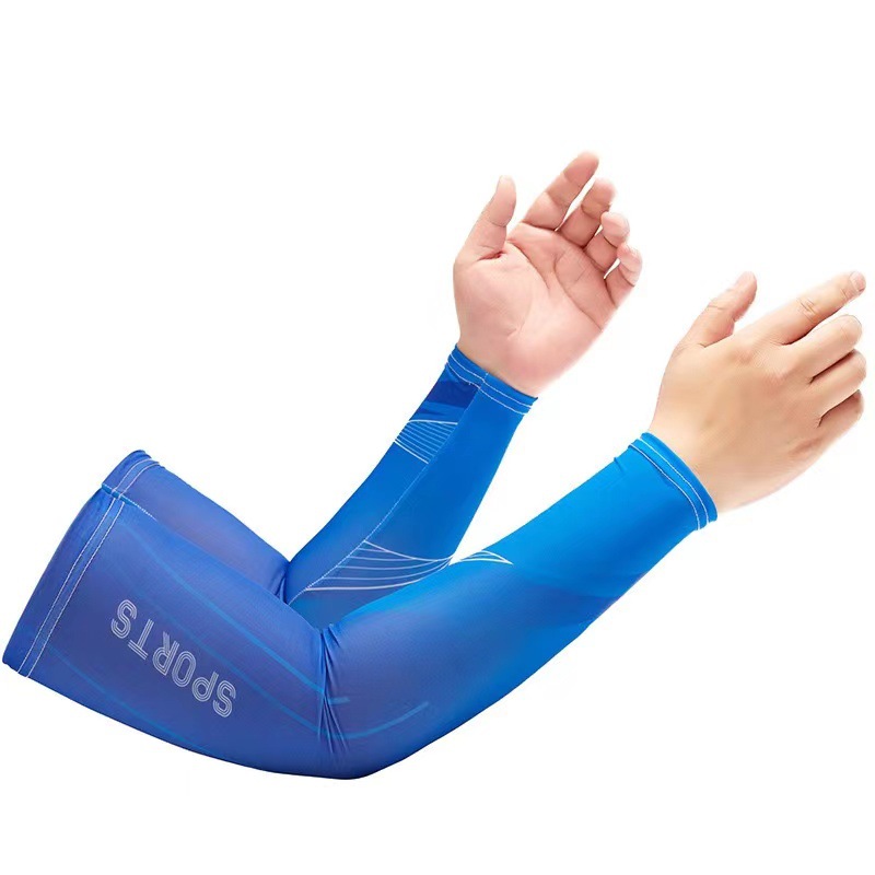 Picture of Sun protection ice oversleeve men's oversleeve Ice Silk gloves women's summer thin UV protection riding face towel driving source