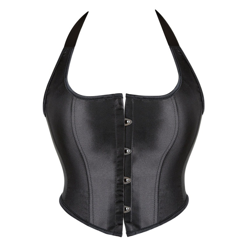 Halter Neck Corset Sexy Women's Outer Wear Body Shaping Vest Corset Large Size Corset European and American Palace Corset