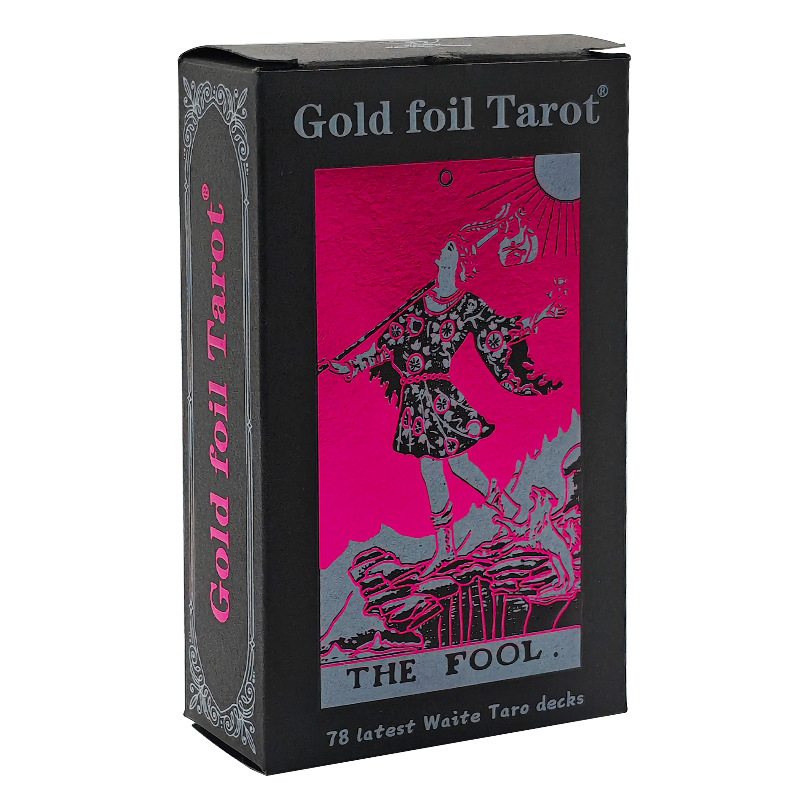 Picture of Tarot Card Waite Card Beginner Hot Stamping Plastic Pvc Waterproof Board Game Card Game Manufacturer Spot Wholesale