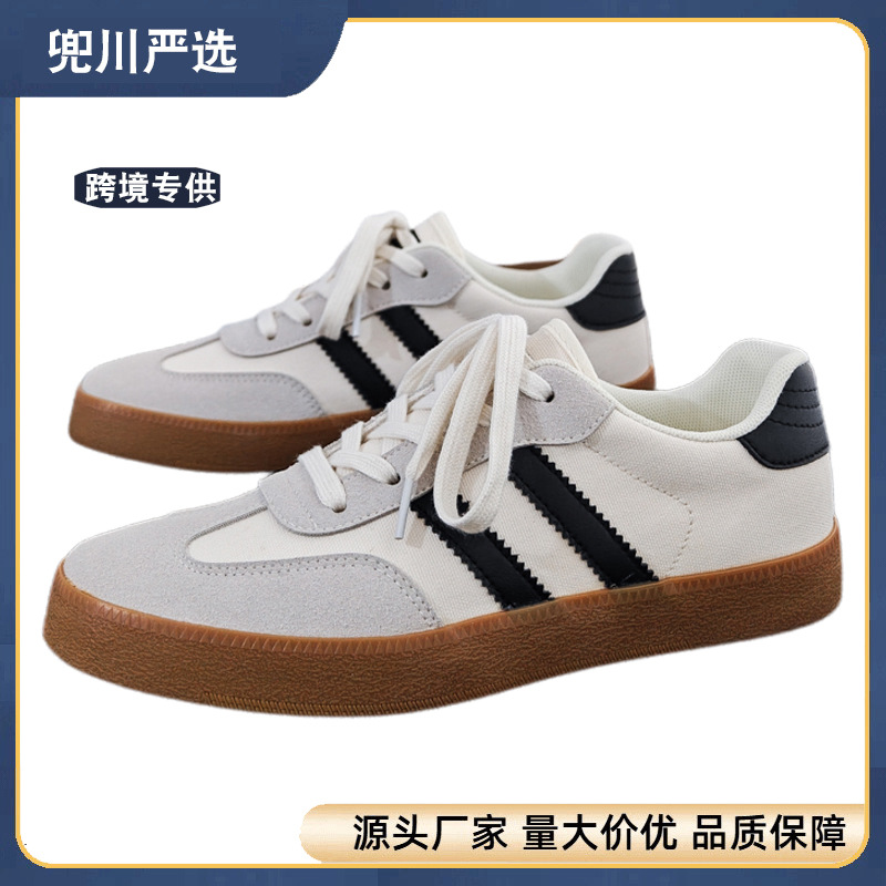 Cross-Border Summer Breathable Canvas Shoes for Men, New Casual German Training Shoes, Flat Men's Shoes, Versatile Couple Sneakers