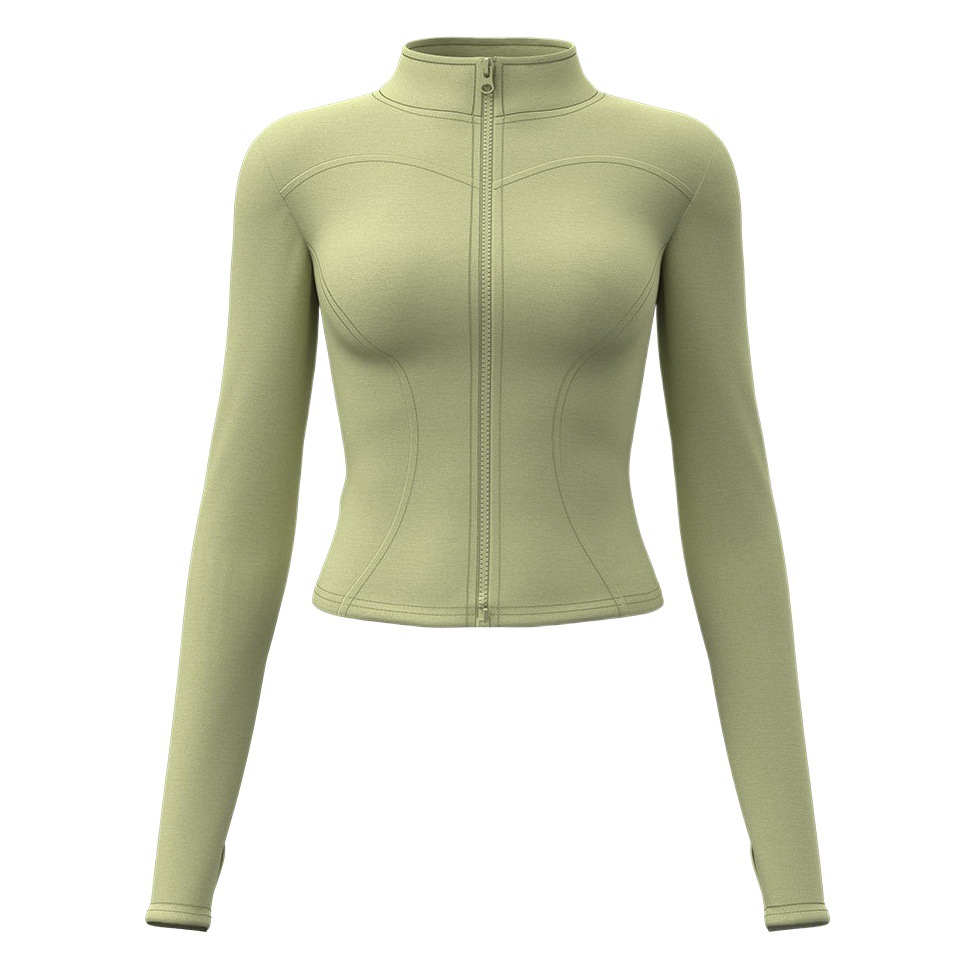 Juyitang's New Nude Yoga Jacket Slimming Breathable Running Fitness Sports Jacket for Women