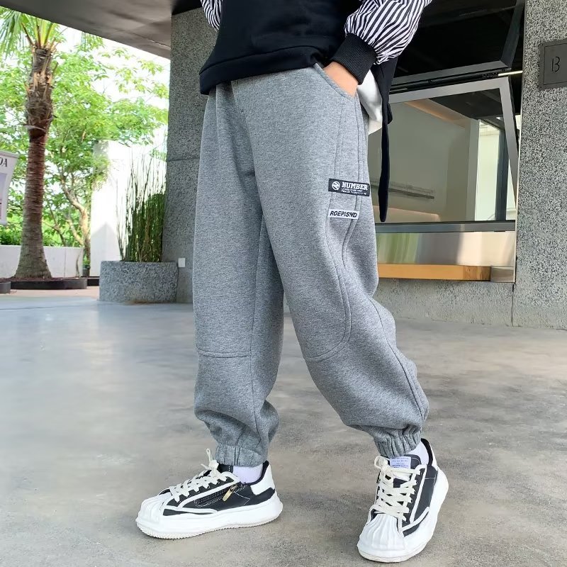 Children's Wear Boys Autumn Pants 2023 New Style Middle and Big Children's Sports Boys Fried Street Long Spring and Autumn Fashion Pants