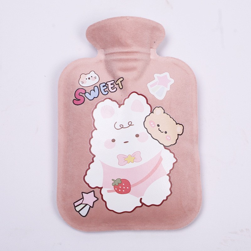 Picture of Customized new short plush hot water bag filled with water hot water bag filled with water hot water bag printed LOGO hand warmer