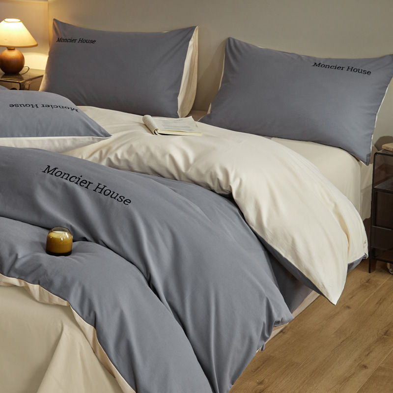 Picture of Light luxury cotton sanding four-piece set thickened high quality 100 cotton autumn and winter wholesale bed linen bedding